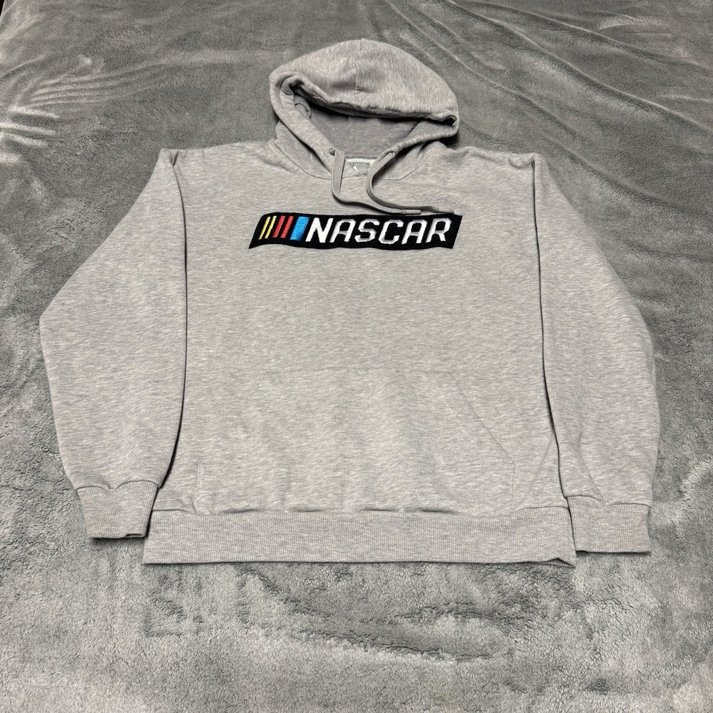 NASCAR Hoodie Men’s Small Antigua Gray